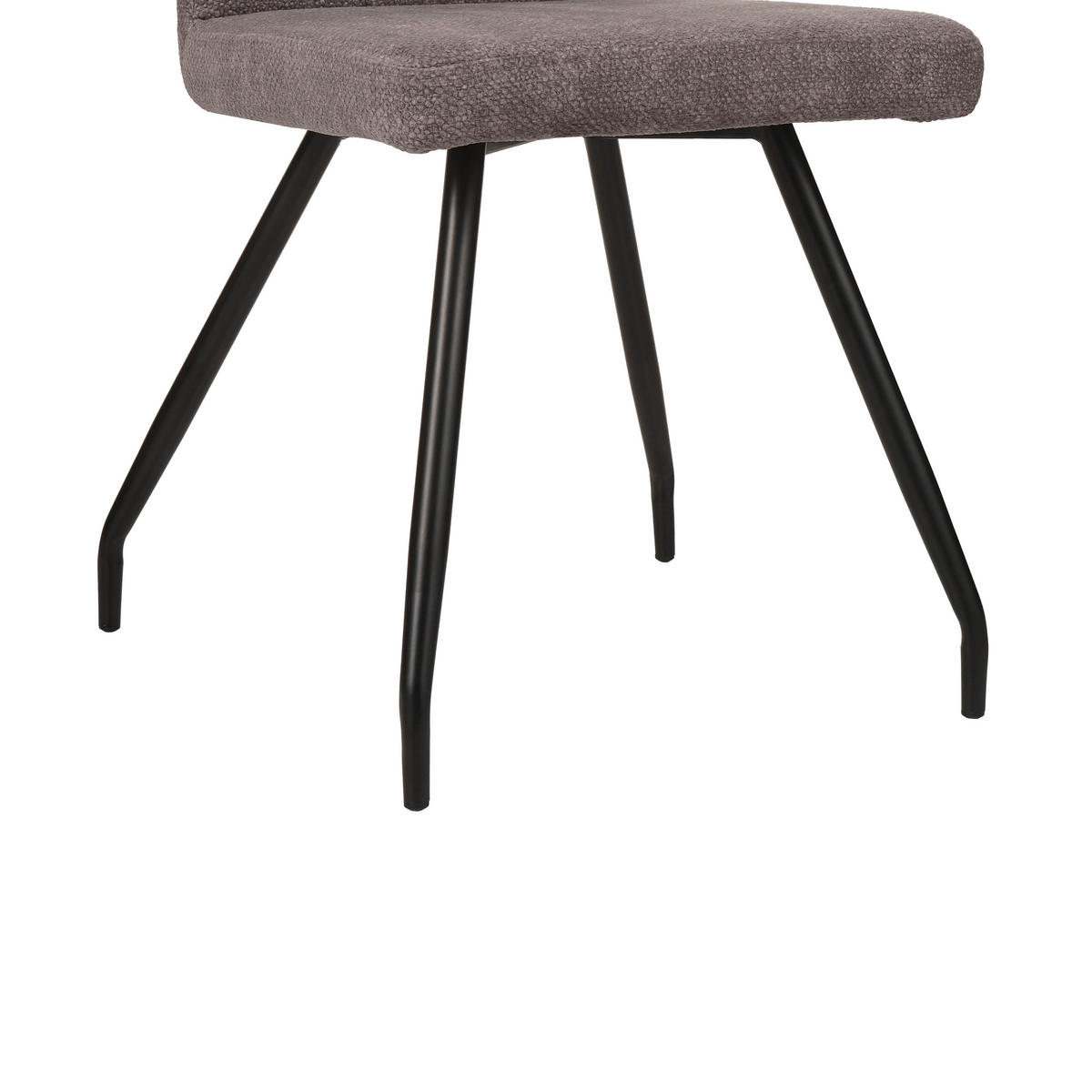 STUHL Mikrofaser Braun  - Schwarz/Braun, Design, Textil/Metall (44/88/59cm) - Boxxx