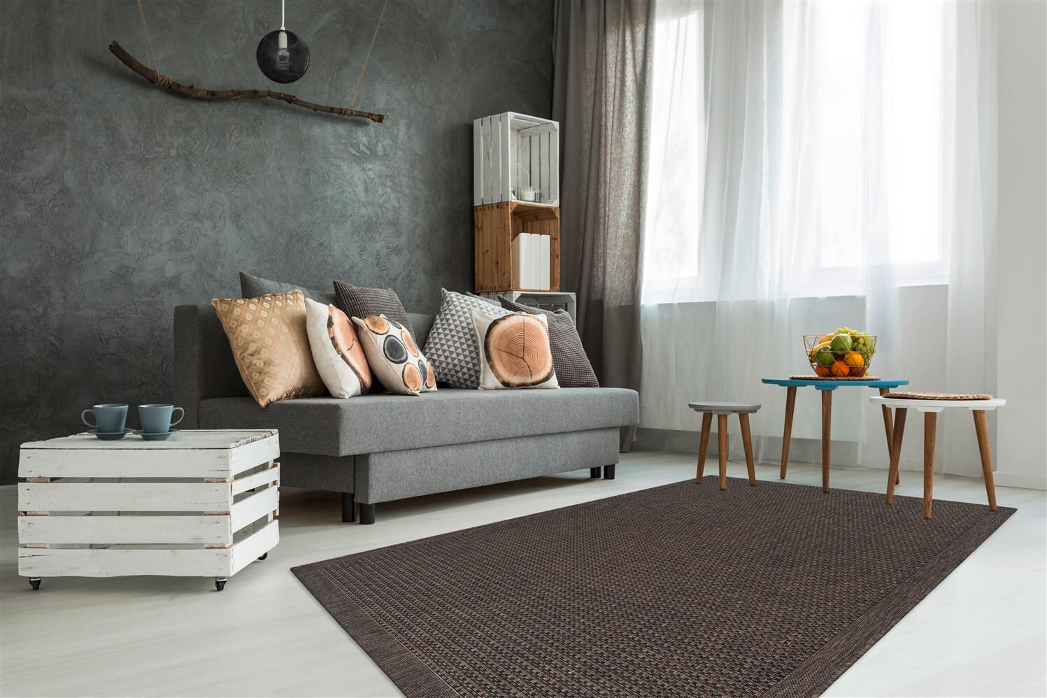 FLACHWEBETEPPICH 80/230 cm Indonesia - Kediri Taupe Braun  - Braun, KONVENTIONELL, Textil (80/230cm)