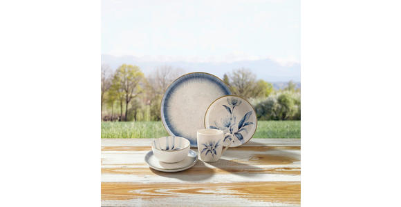 KOMBISERVICE 20-teilig  - Blau/Weiß, LIFESTYLE, Keramik - Landscape