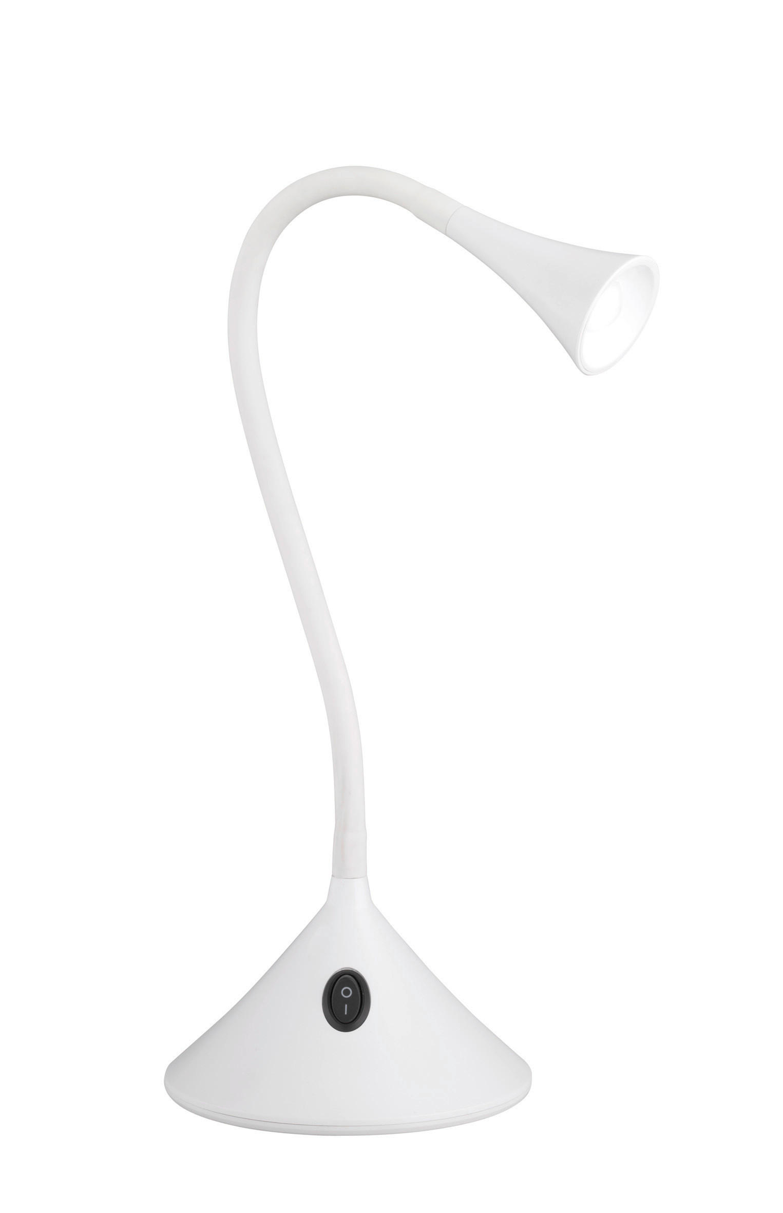 SKRIVBORDSLAMPA 13,5/31,8 cm   - vit, Klassisk, plast (13,5/31,8cm)