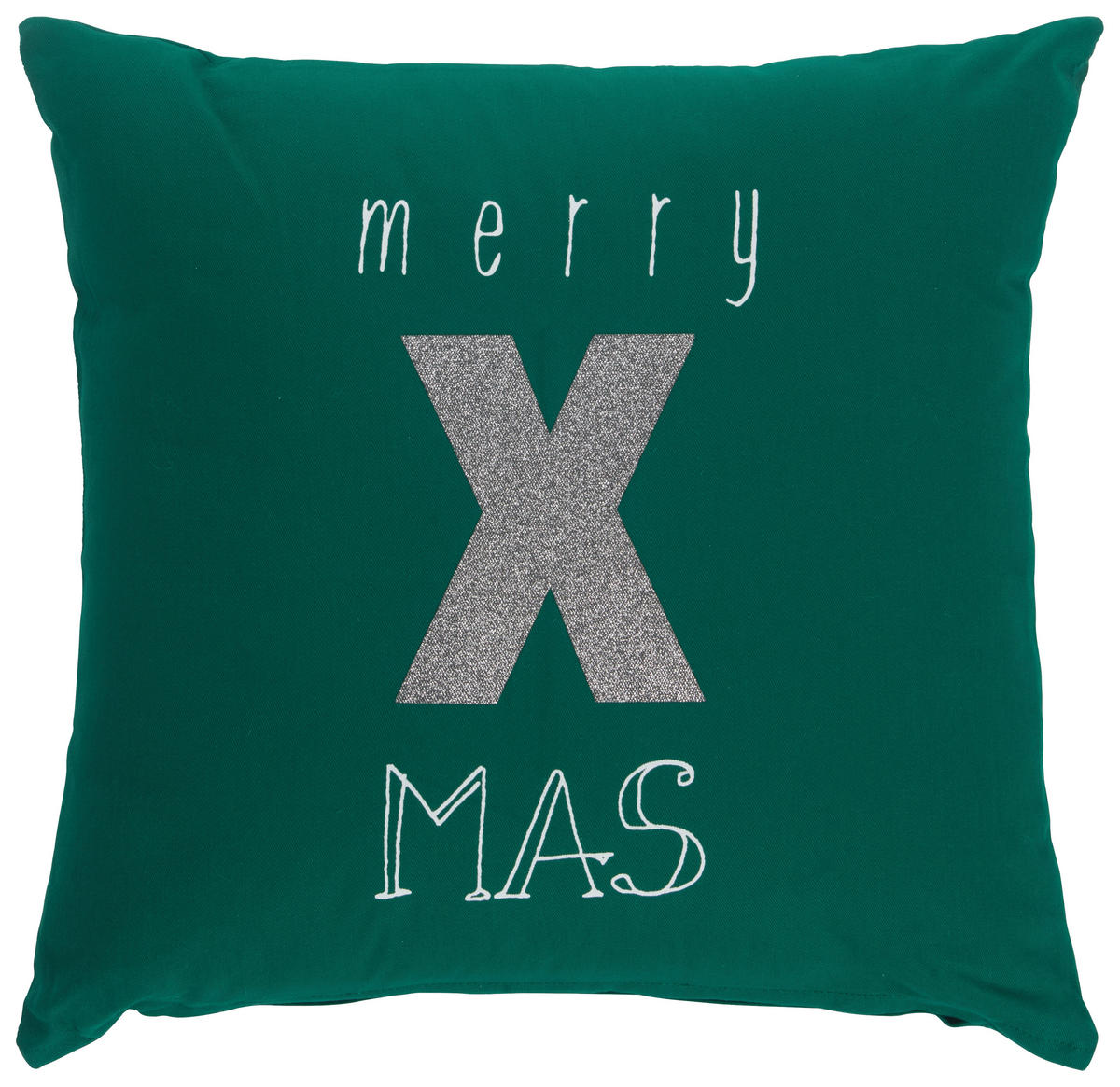 ZIERKISSEN  45/45 cm   - Grün, Trend, Textil (45/45cm) - X-Mas