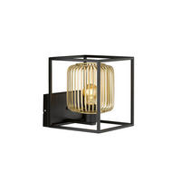 WANDLEUCHTE - Goldfarben/Schwarz, Konventionell, Metall (23/30/25,5cm) - Fischer & Honsel