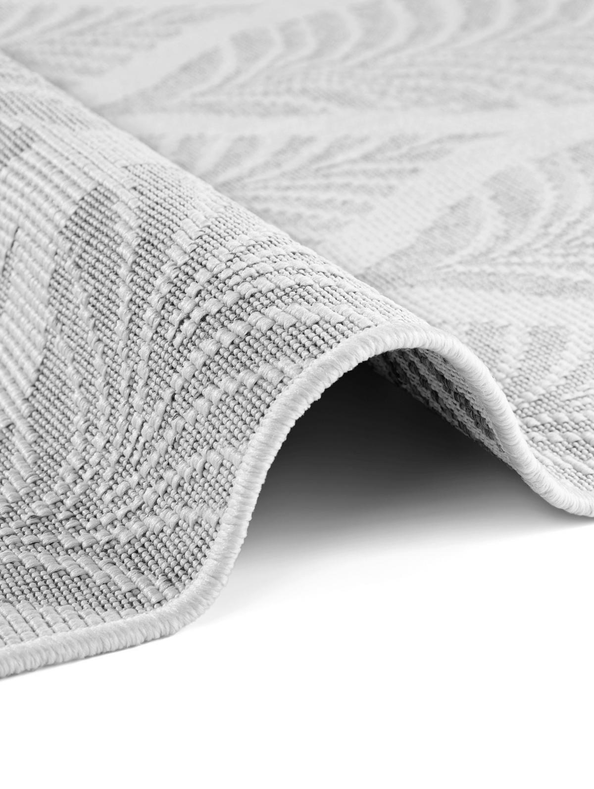 OUTDOORTEPPICH 120/170 cm Duet Grau, Weiß  - Weiß/Grau, Design, Kunststoff (120/170cm)