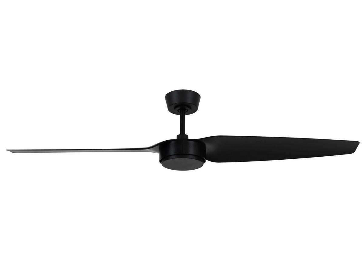 DECKENVENTILATOR     - Schwarz, Basics, Kunststoff (137/27/137cm)