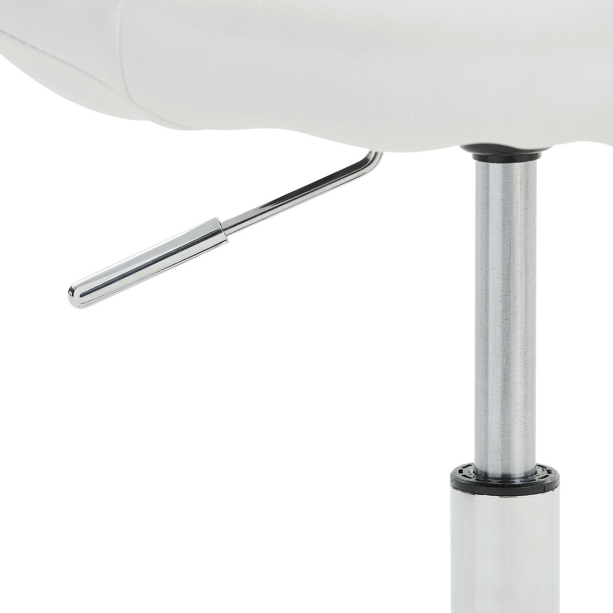 Scaun birou tineret - alb/culoare crom, Design, plastic/metal (68/84-96/56cm) - Carryhome