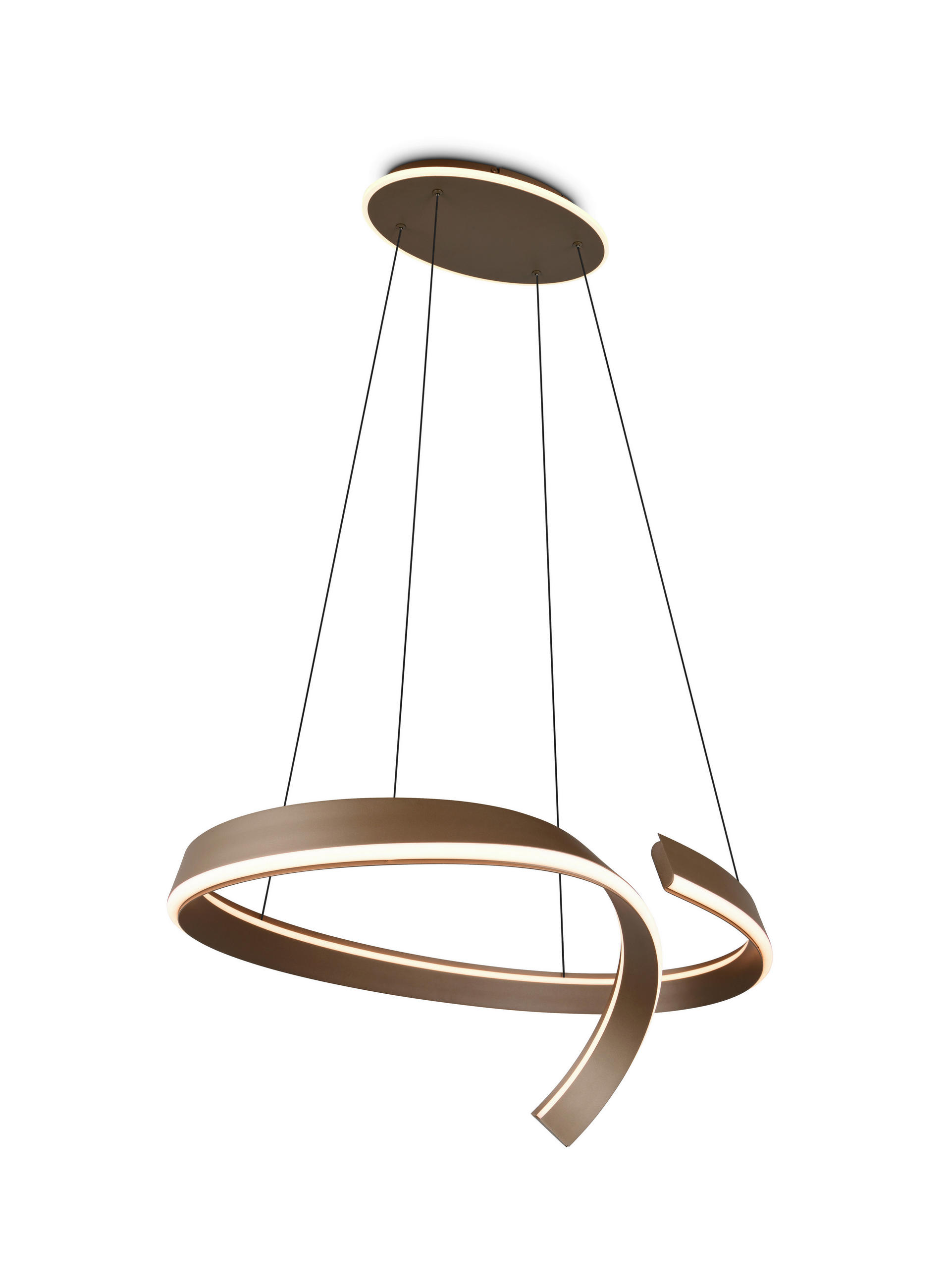 LED-HÄNGELEUCHTE CIRONDA 81/200/55 cm  - Platinfarben, Design, Metall (81/200/55cm) - Cinque
