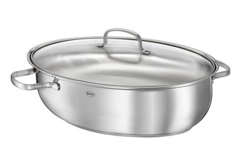BRÄTER ELEGANCE  - Edelstahlfarben, Design, Glas/Metall (41/28,5/19cm) - Rösle