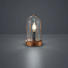 TISCHLEUCHTE - Kupferfarben, Basics, Glas/Metall (12,5/22cm)