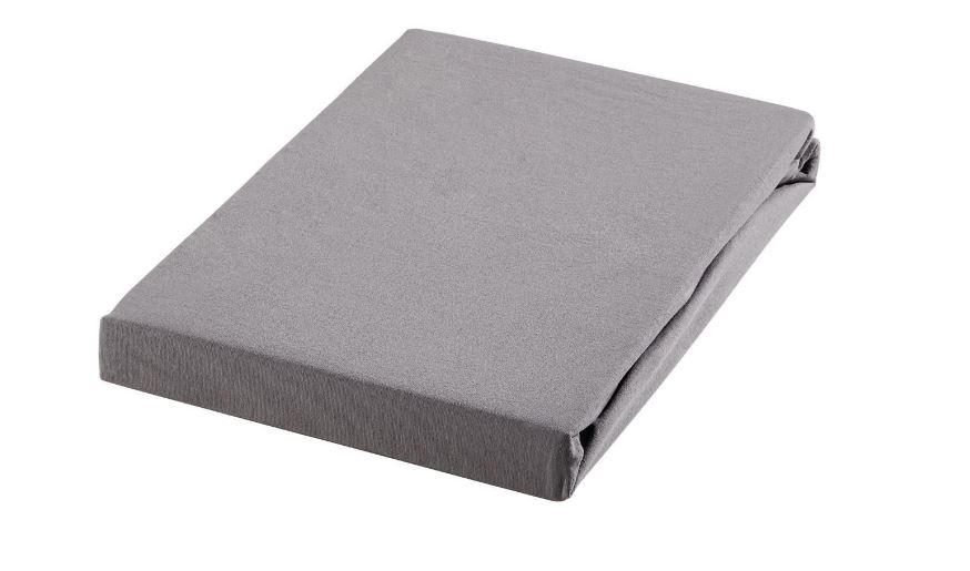 TOPPER-SPANNBETTTUCH FLORENZ Jersey  - Graphitfarben, KONVENTIONELL, Textil (100/200-220cm) - Novel