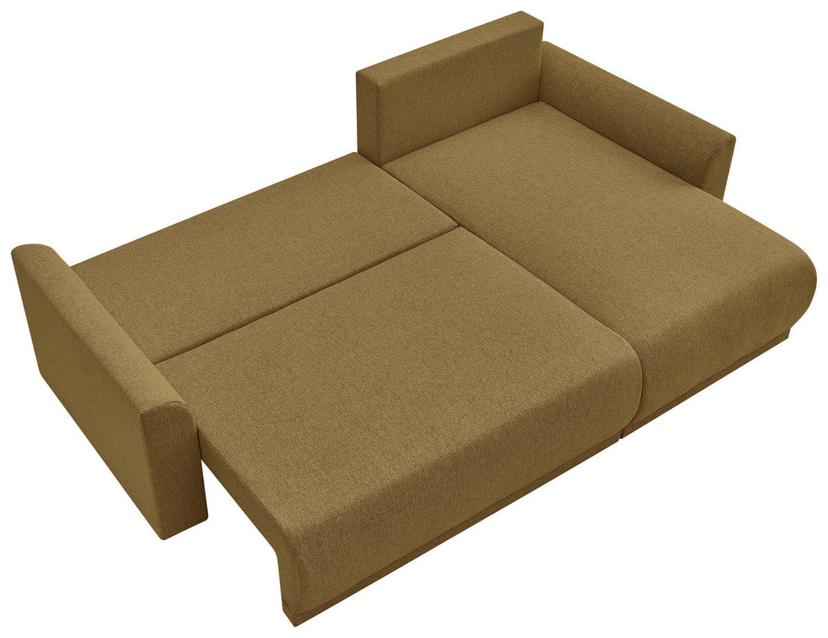 ECKSOFA KIMMY Braun Flachgewebe Zierkissen, Rückenkissen, Bettkasten  - Schwarz/Braun, Design, Kunststoff/Textil (233/146cm) - P & B