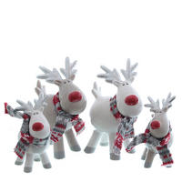 DEKOELCH - Rot/Weiß, LIFESTYLE, Keramik (9/6/14cm) - X-Mas