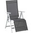 GARTEN-RELAXSESSEL 58/108/86 cm - Silberfarben/Schwarz, Design, Textil/Metall (58/108/86cm) - Xora GARTEN-RELAXSESSEL 58/108/86 cm - Silberfarben/Schwarz, Design, Textil/Metall (58/108/86cm) - Xora