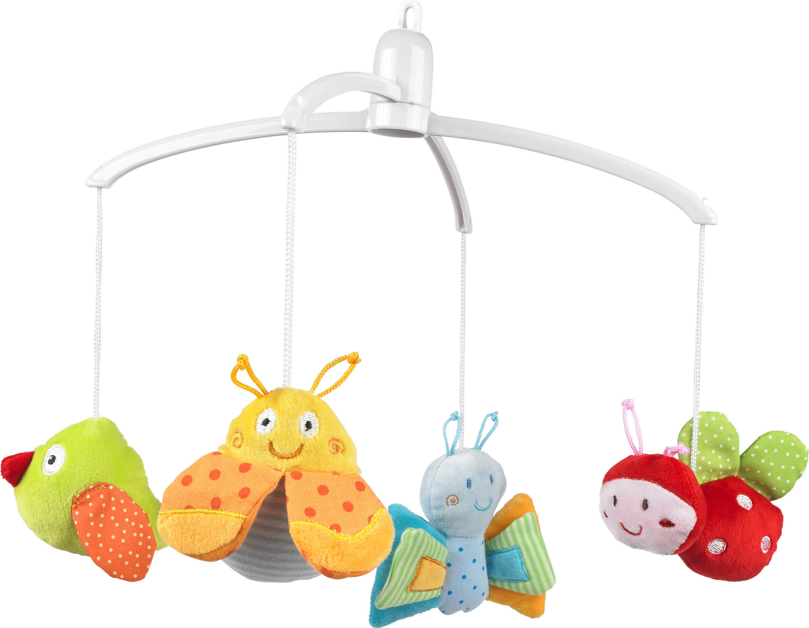 KOLOTOČ NAD POSTIEĽKU - viacfarebná, Basics, textil/plast (34cm) - My Baby Lou