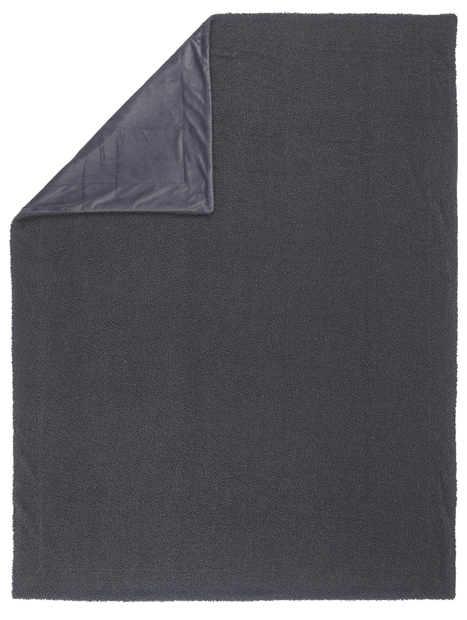 ĆEBE 150/200 cm  CURLY  - antracit, Dizajnerski, tekstil (150/200cm) - Novel