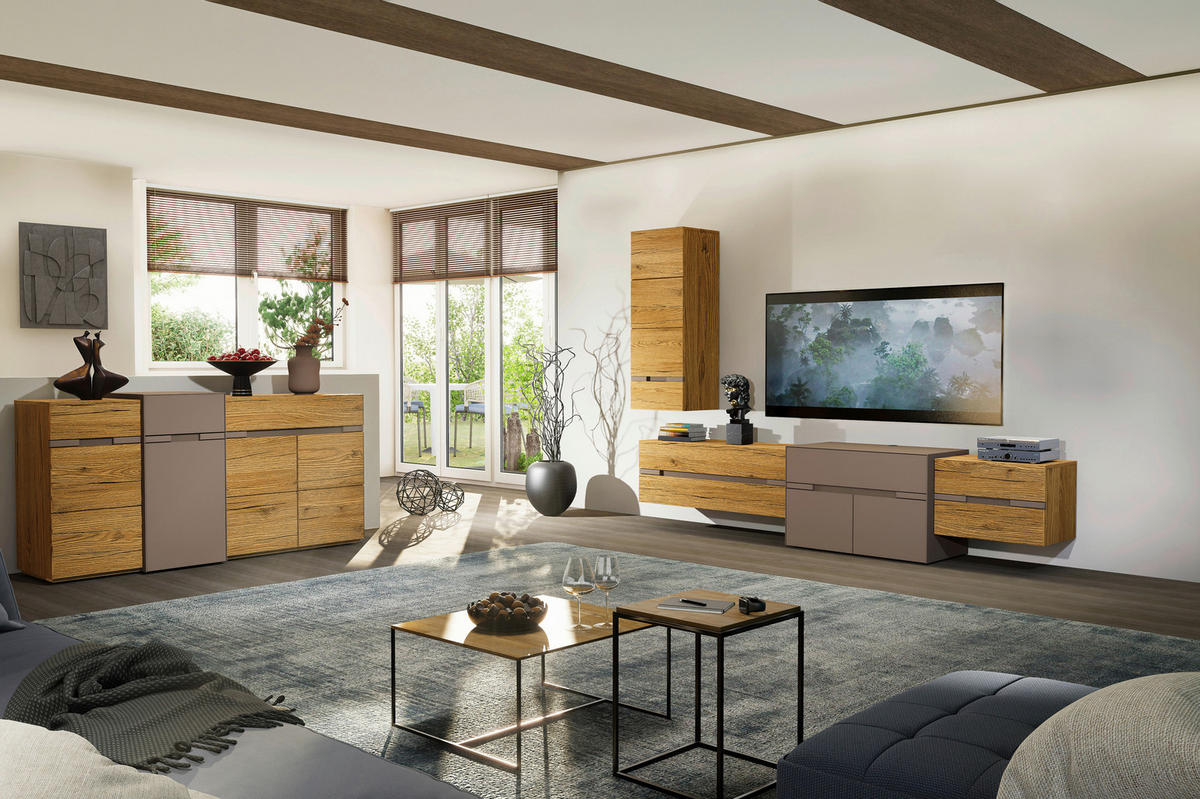 HÄNGEELEMENT Taupe, Wildeiche  120/41/40 cm  - Taupe/Wildeiche, Design, Holz/Holzwerkstoff (120/41/40cm) - Novel