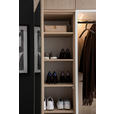 GARDEROBE 10-teilig  in 250/233/59 cm  - Eichefarben/Weiß, Design, Holzwerkstoff/Textil (250/233/59cm) - Moderano