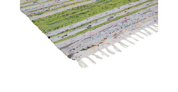 FLECKERLTEPPICH 60/120 cm Stella Grün, Weiß  - Weiß/Grün, KONVENTIONELL, Textil (60/120cm) - Novel