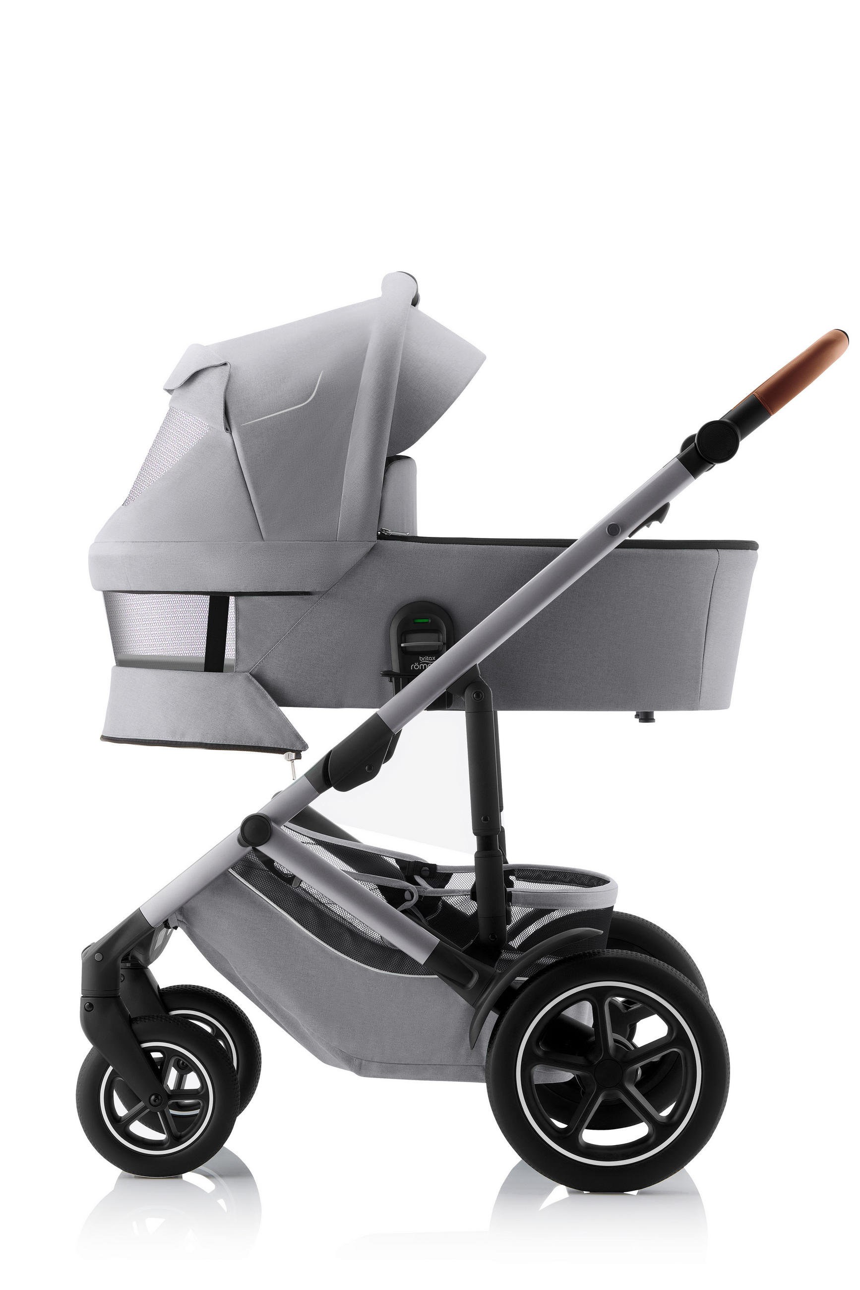 LIEGEWANNE - Hellgrau, Basics, Textil/Metall (43/20/85,5cm) - Britax Römer