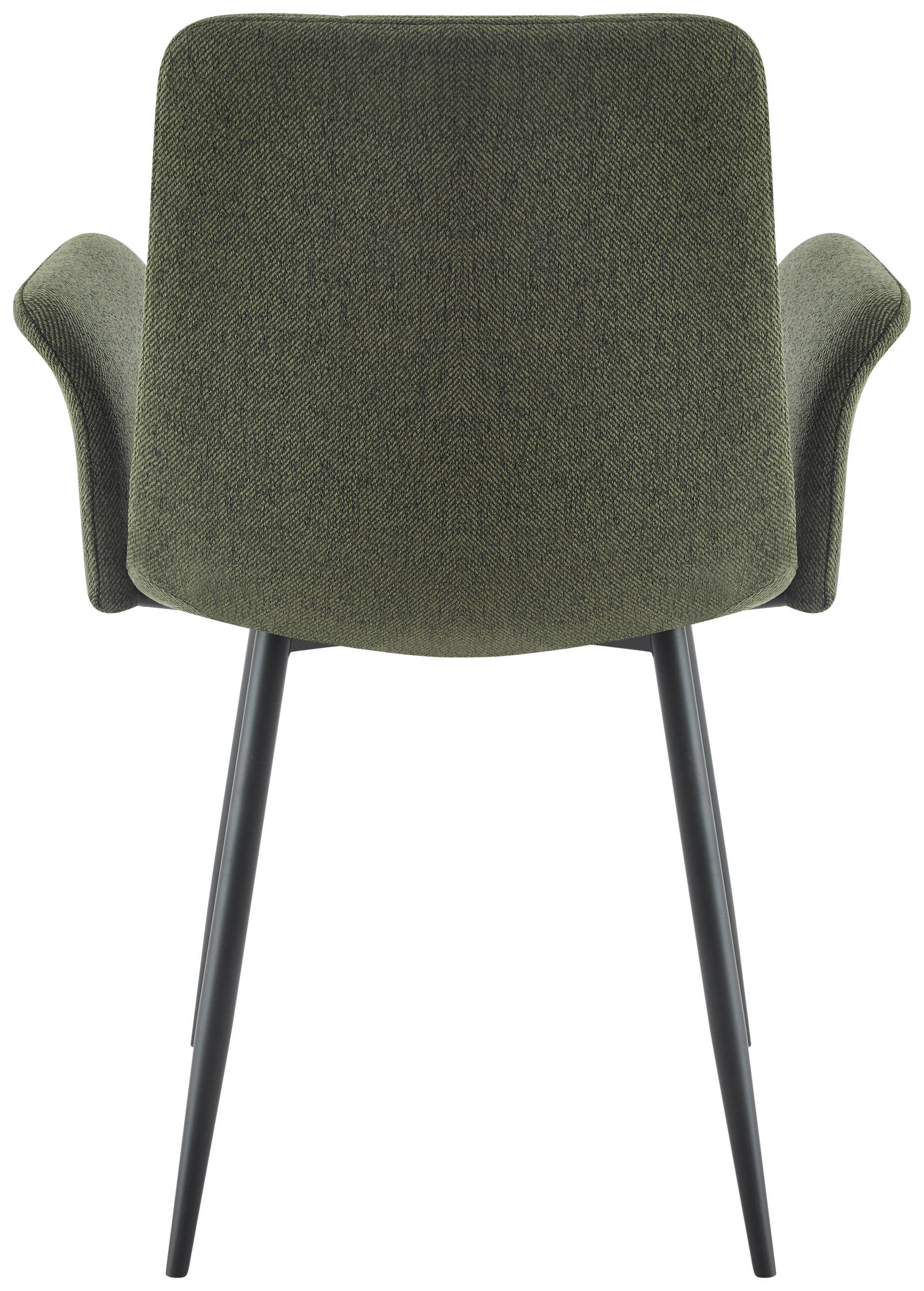 ARMLEHNSTUHL  in Eisen Webstoff  - Schwarz/Grün, MODERN, Textil/Metall (59/87,5/54,5cm) - Stylife