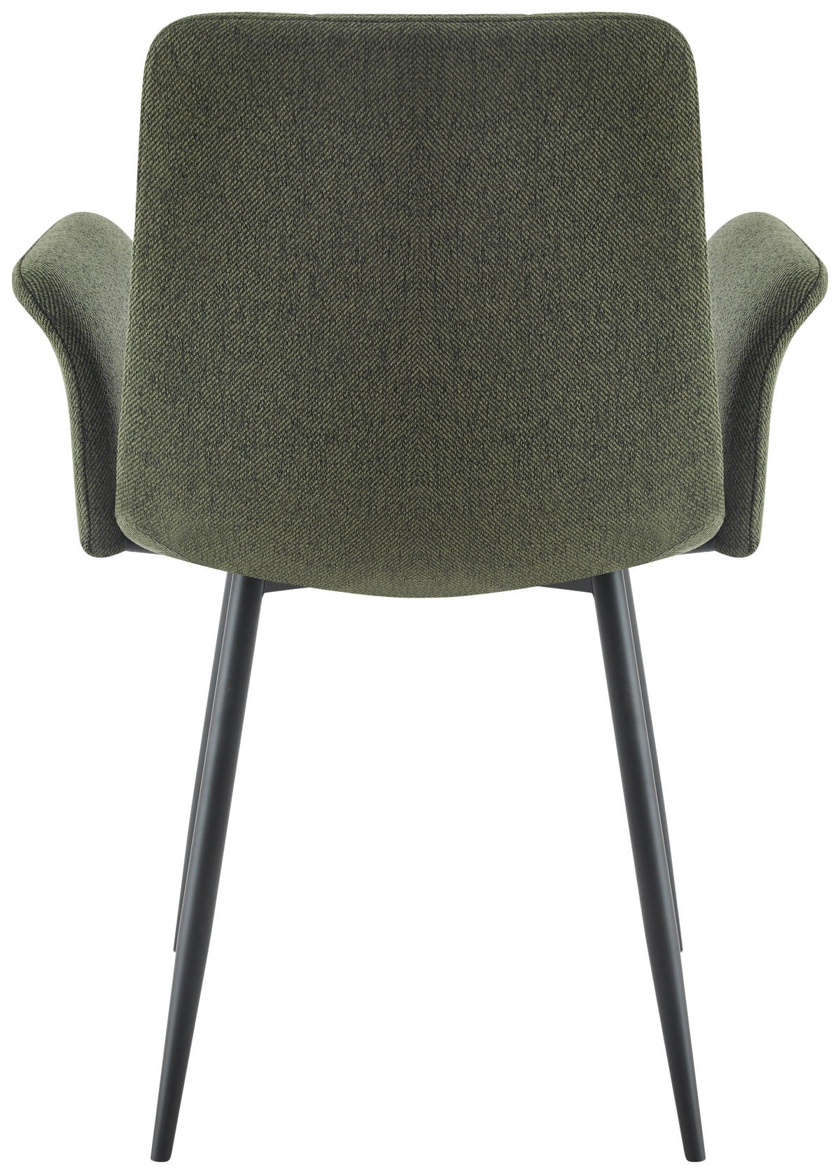 ARMLEHNSTUHL  in Eisen Webstoff  - Schwarz/Grün, MODERN, Textil/Metall (59/87,5/54,5cm) - Stylife