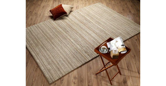 WEBTEPPICH 65/130 cm Lexis Loras Mirror Naturfarben, Beige  - Beige/Naturfarben, Basics, Textil (65/130cm) - Novel