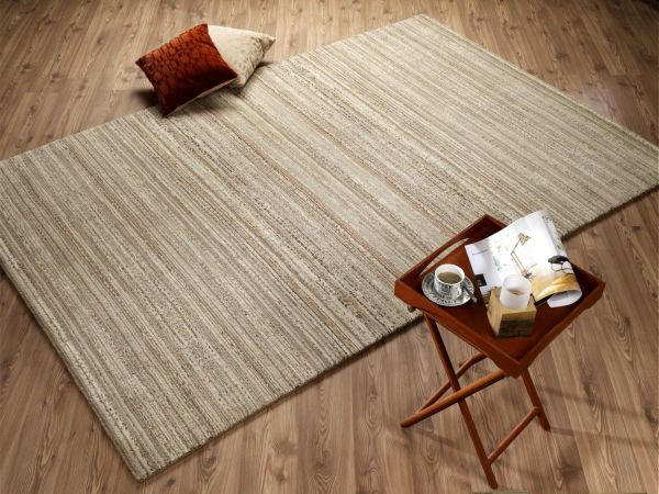 WEBTEPPICH 65/130 cm Lexis Loras Mirror Naturfarben, Beige  - Beige/Naturfarben, Basics, Textil (65/130cm) - Novel
