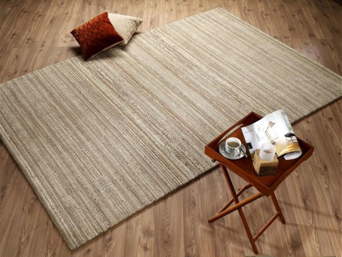 WEBTEPPICH 65/130 cm Lexis Loras Mirror Naturfarben, Beige  - Beige/Naturfarben, Basics, Textil (65/130cm) - Novel