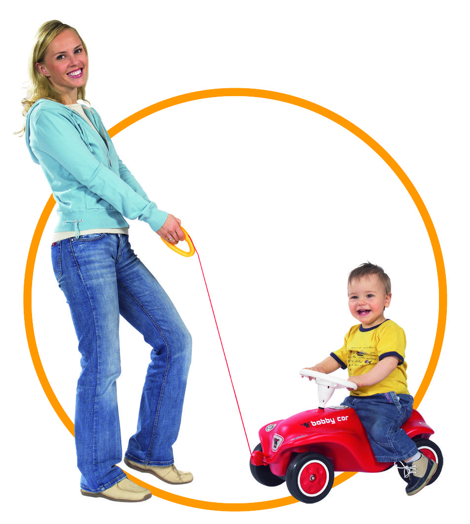 BIG BOBBY CAR SEIL BIG Bobby Car - Gelb/Rot, Basics, Kunststoff (24/16/3cm) - BIG