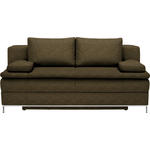 BOXSPRINGSOFA in Flachgewebe Grün  - Chromfarben/Grün, Design, Textil/Metall (200/93/107cm) - Novel