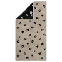 DUSCHTUCH We love dogs 80/150 cm  - Schwarz, Basics, Textil (80/150cm) - Cawoe