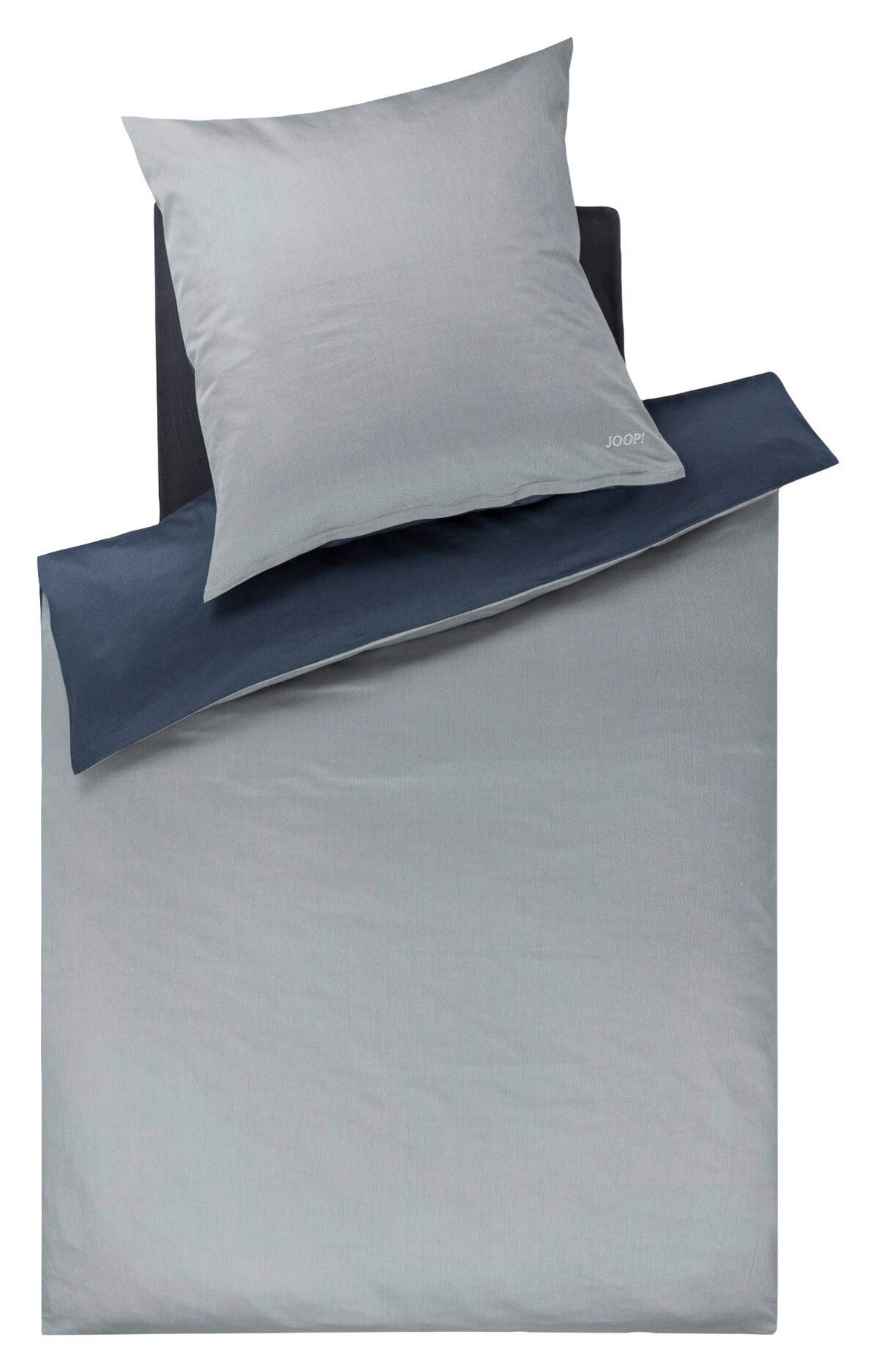 WENDEBETTWÄSCHE Joop! Micro Pattern Makosatin 135/200 cm  - Salbeigrün, Basics, Textil (135/200cm) - Joop!