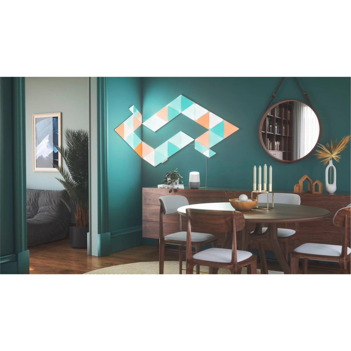 Nanoleaf Triangles 9er Pack NANOLEAF 23/0,6/20 cm  - Weiß, Basics, Kunststoff (23/0,6/20cm)