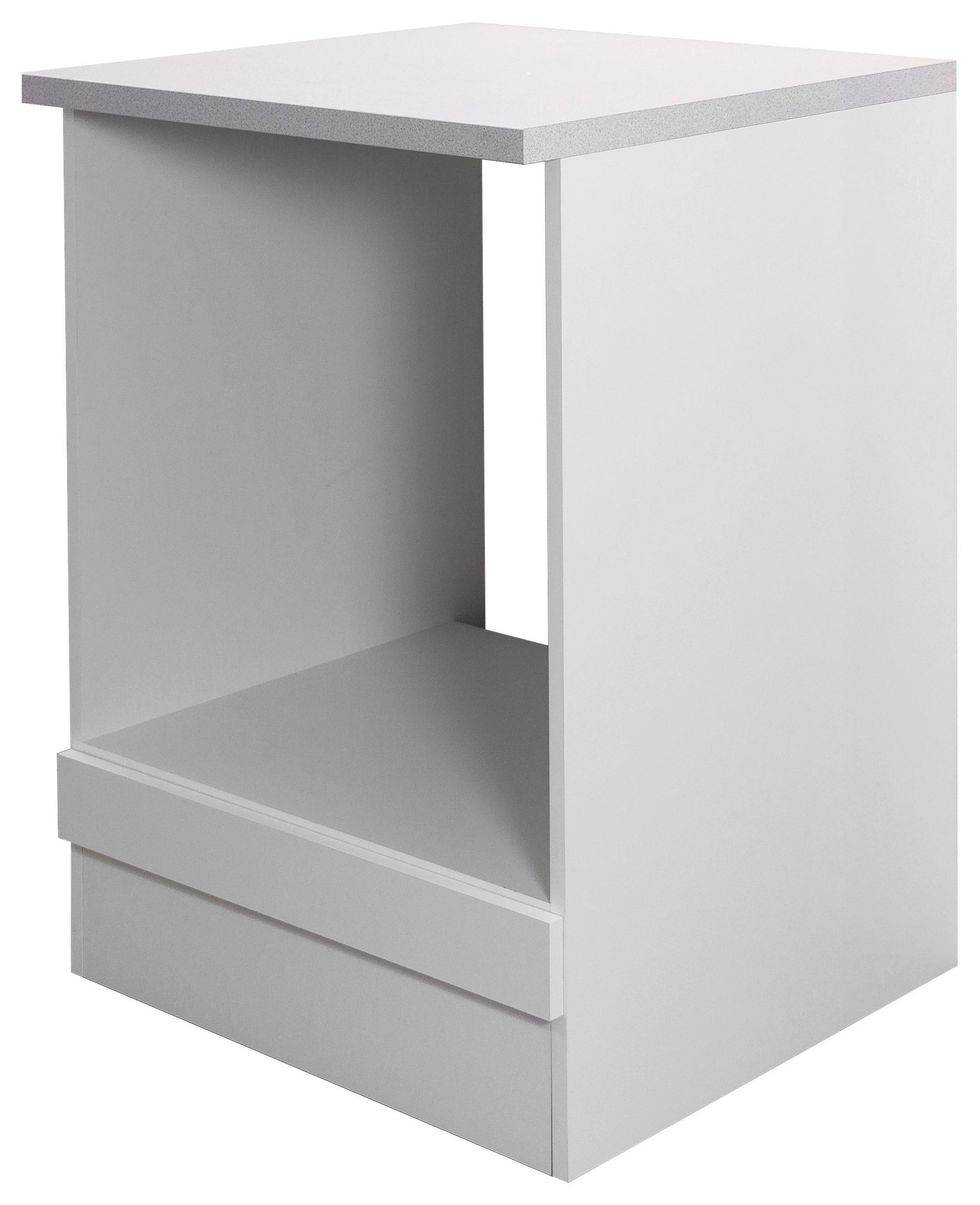 HERDUMBAUSCHRANK 60/85/57 cm  in Weiß  - Hellgrau/Weiß, Holzwerkstoff (60/85/57cm) - FlexWell