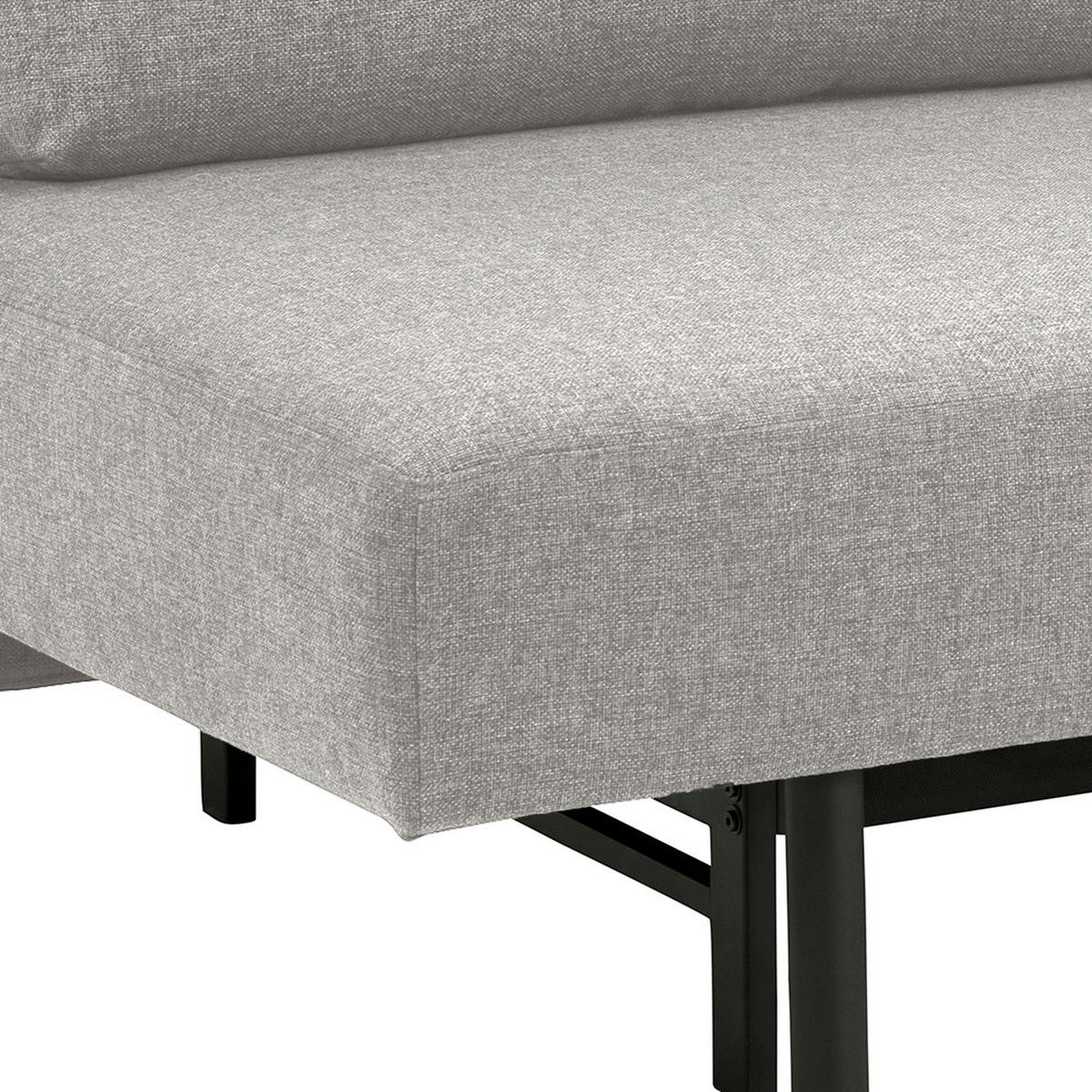 BÄDDSOFFA i grå, ekfärgad  - grå/ekfärgad, Design, metall/trä (200/83/105cm) - Best Price