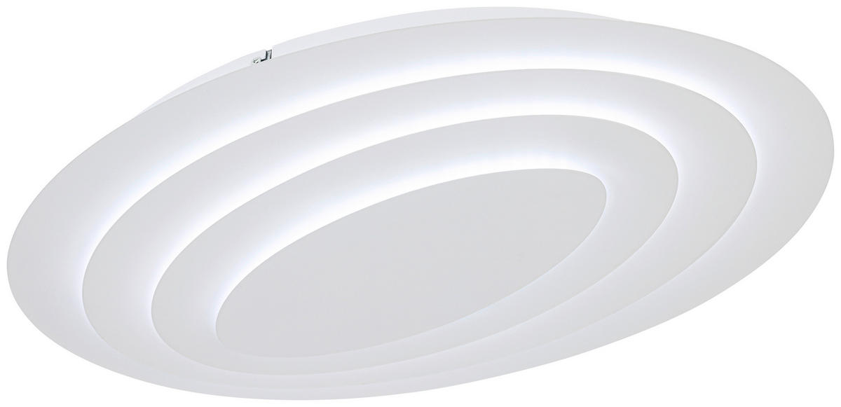 DECKENLEUCHTE    60/43/9 cm  - Weiß, Design, Kunststoff/Metall (60/43/9cm) - Collet's Monde