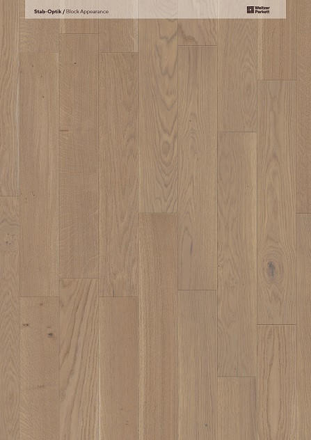FISCHGRÄT Eiche Auster Stab 750  per  m² - Eichefarben, Design, Holz (75/12,5/0,93cm) - Weitzer Parkett