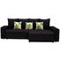 WOHNLANDSCHAFT in Textil Multicolor, Schwarz - Multicolor/Schwarz, Design, Kunststoff/Textil (282/158cm) - Carryhome WOHNLANDSCHAFT in Textil Multicolor, Schwarz - Multicolor/Schwarz, Design, Kunststoff/Textil (282/158cm) - Carryhome