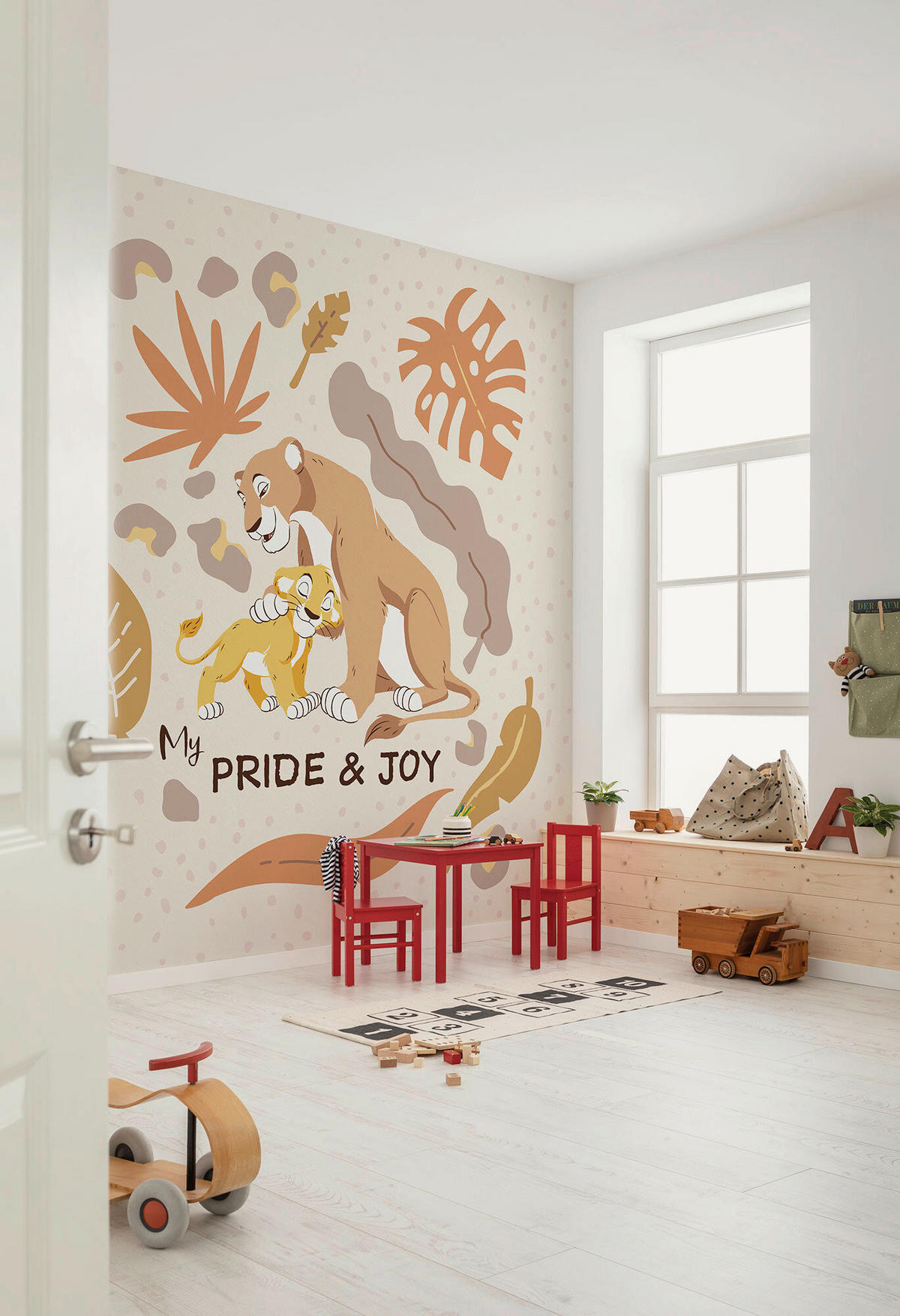 FOTOTAPETE THE LION KING MY PRIDE AND JOY  - Braun, Design, Textil (250/250cm) - Disney