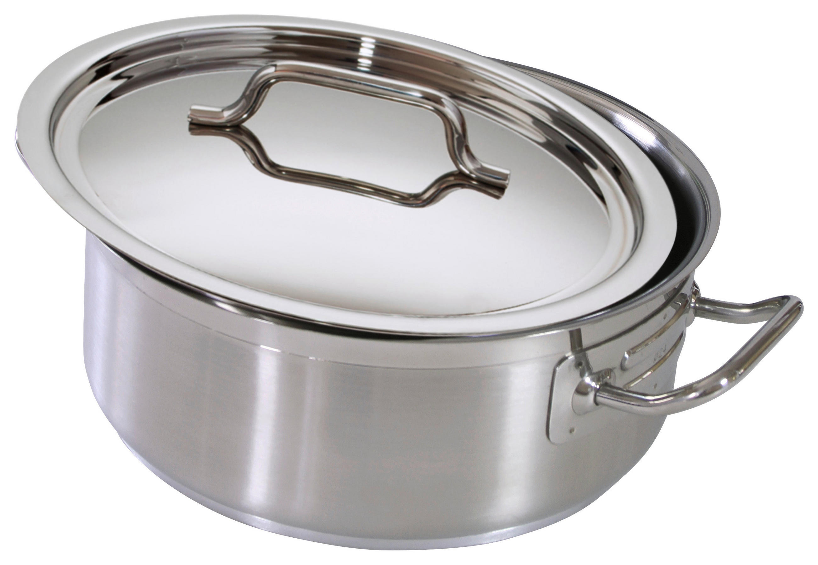 BRATENTOPF PROFI LINE 4,3 l  - Silberfarben, KONVENTIONELL, Metall (24/9,5cm) - Berndorf