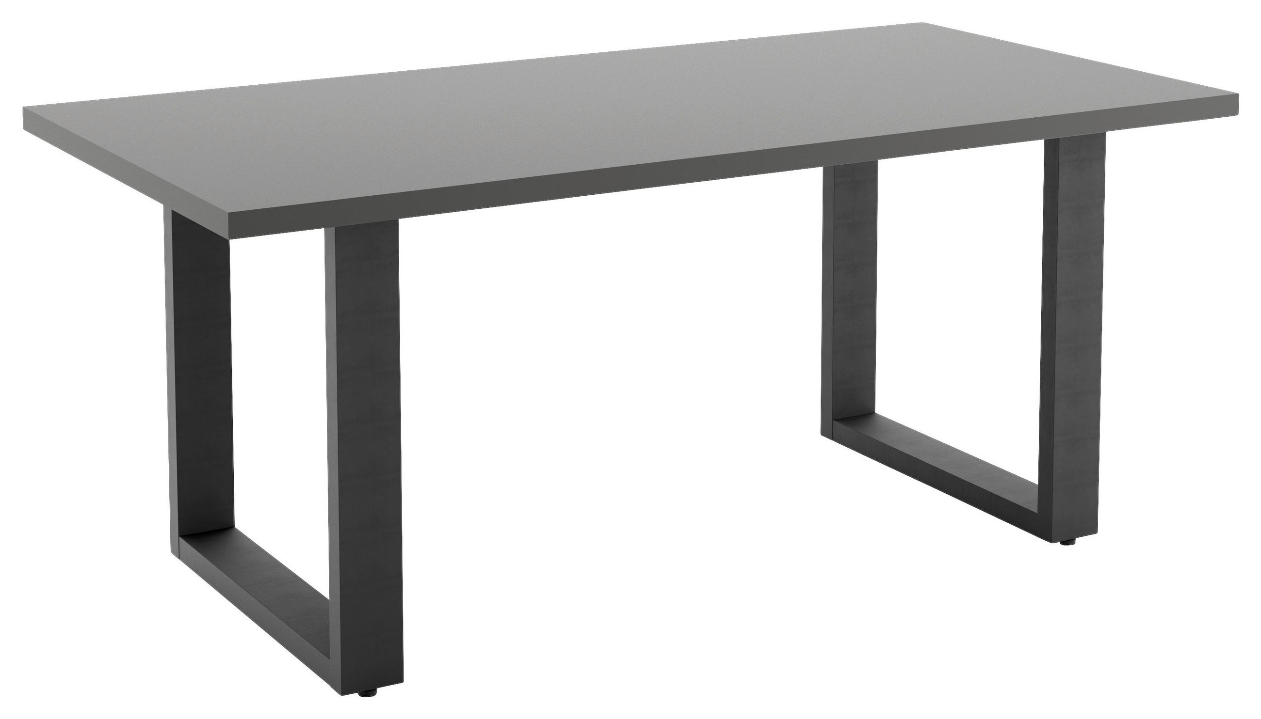 ESSTISCH 200/90/75 cm  Holzwerkstoff in verschiedenen Holzdekoren erhältlich Grau  - Schwarz/Grau, Design, Holzwerkstoff/Metall (200/90/75cm) - Livetastic