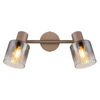 STRAHLER 26/8/15 cm   - Klar/Chromfarben, Design, Glas/Metall (26/8/15cm) - Globo