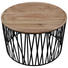 BEISTELLTISCH Akazie massiv rund Akaziefarben, Schwarz - Schwarz/Akaziefarben, ROMANTIK / LANDHAUS, Holz/Metall (76/50cm) - Ambia Home BEISTELLTISCH Akazie massiv rund Akaziefarben, Schwarz - Schwarz/Akaziefarben, ROMANTIK / LANDHAUS, Holz/Metall (76/50cm) - Ambia Home