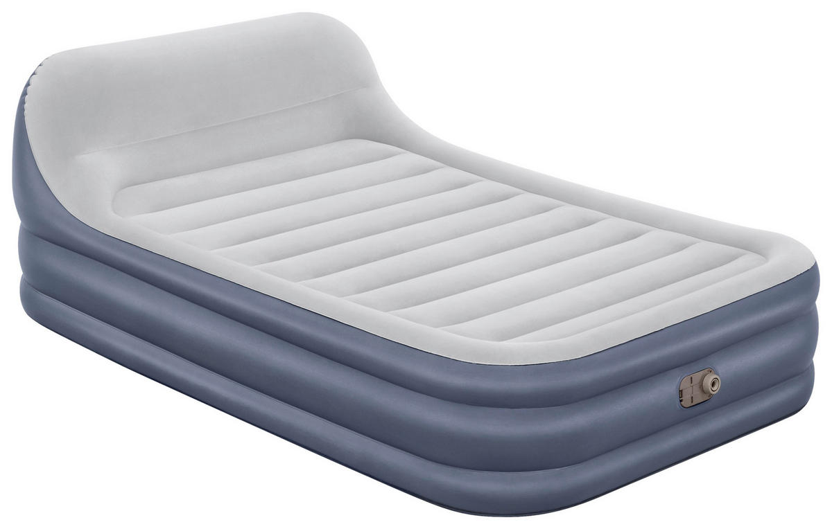 LUFTBETT SLEEKFLOW 67923   226/152/84 cm Hellgrau, Dunkelblau  - Hellgrau/Dunkelblau, KONVENTIONELL, Kunststoff (226/152/84cm) - Bestway