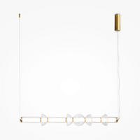 PENDELLAMPA Cosmo 98/137.5/16 cm  - mässingsfärgad, Design, metall (98/137.5/16cm) - MAYTONI