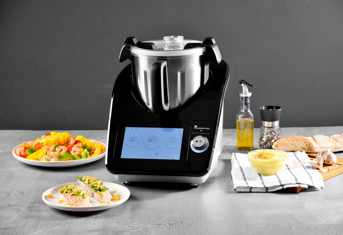 MULTICOOKER BY CARLO CRACCO  - Silberfarben/Schwarz, Trend, Metall (33.8/57/47.7cm)