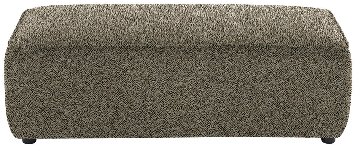 ECKSOFA in Flachgewebe Sandfarben  164/341 cm  - Sandfarben/Schwarz, Design, Kunststoff/Textil (164/341cm) - W.Schillig
