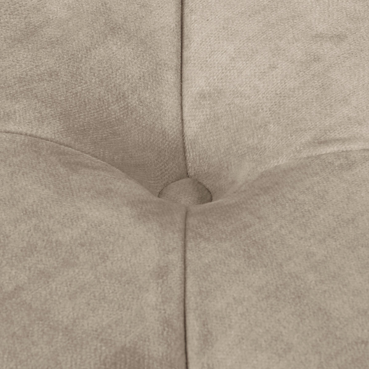 HOCKER in Textil Taupe  - Taupe/Braun, Design, Holz/Textil (96/35/62cm) - P & B