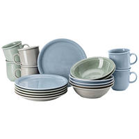 FRÜHSTÜCKSSERVICE Trend Colour Mixed II  - Graublau/Grau, Basics, Keramik - Thomas