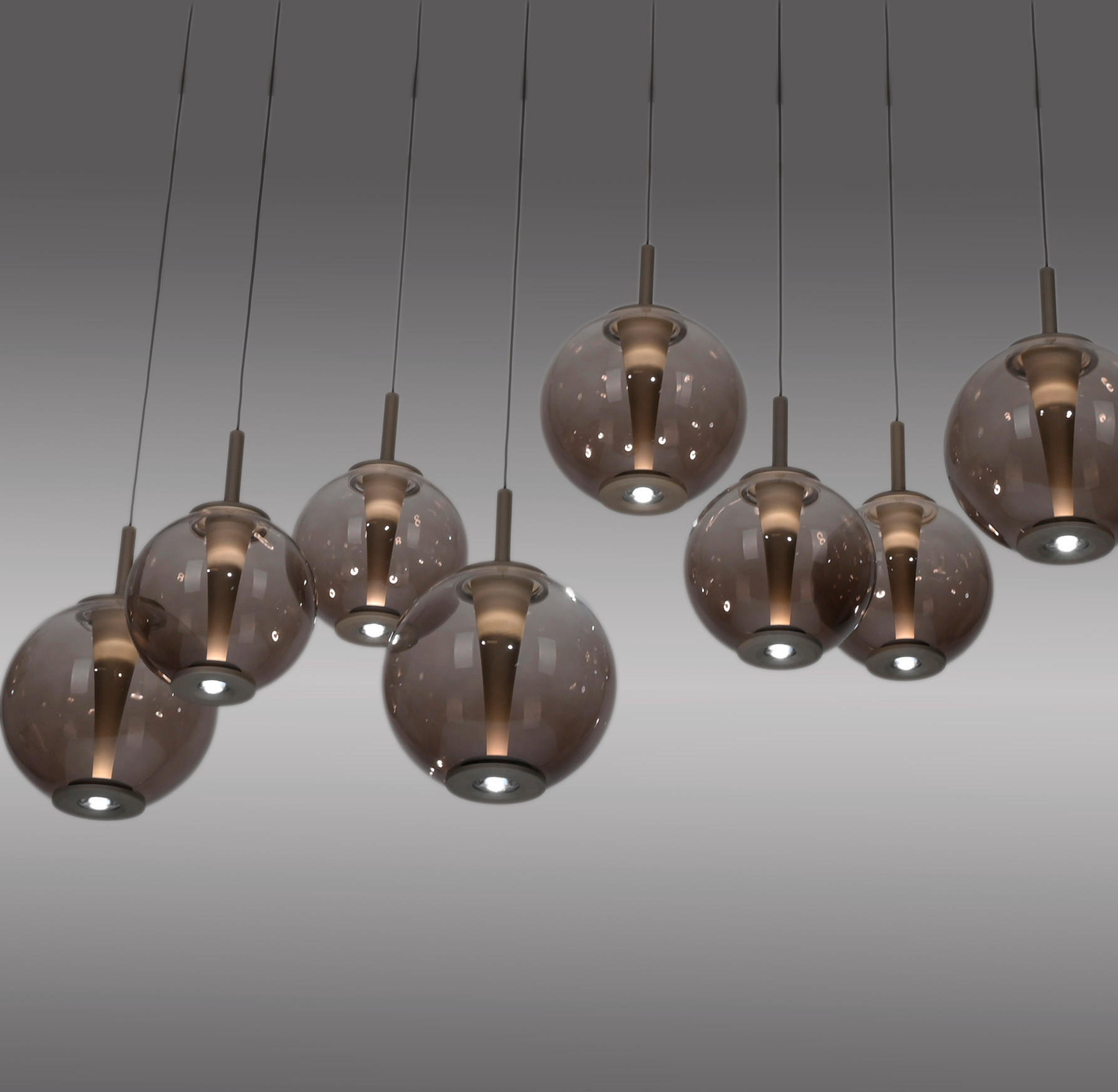 LED-HÄNGELEUCHTE 198/35/180 cm   - Bernsteinfarben, Trend (198/35/180cm) - Neuhaus PURE