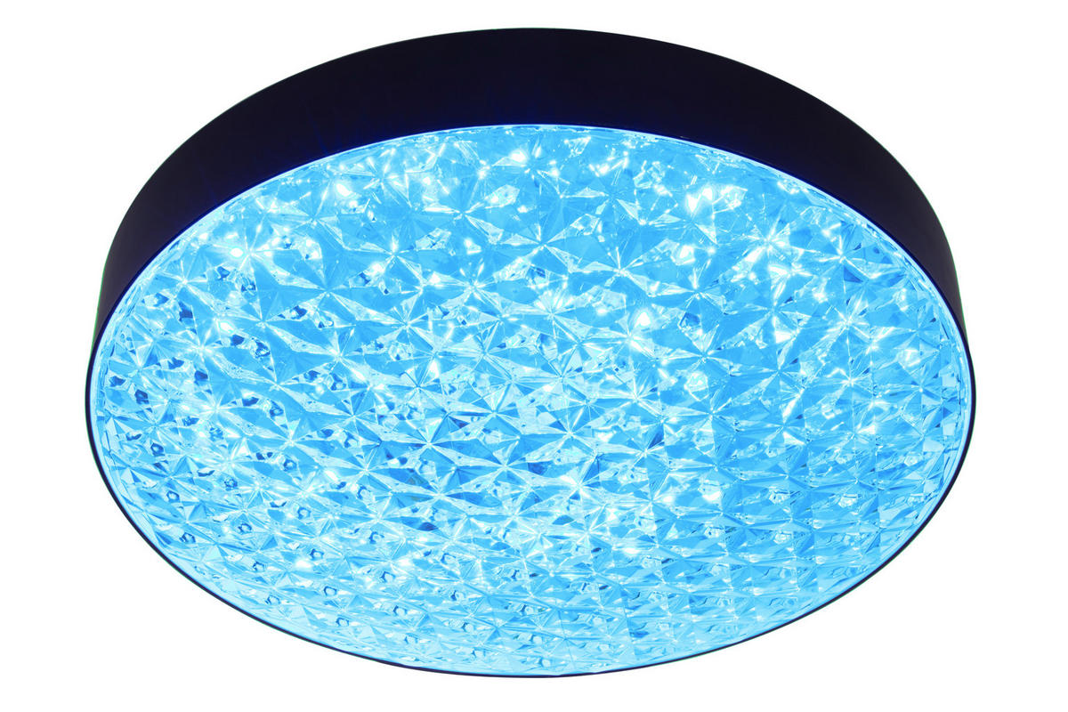 STROPNÍ LED SVÍTIDLO, 50/12 cm  - černá/čiré, Trend, plast (50/12cm) - Novel